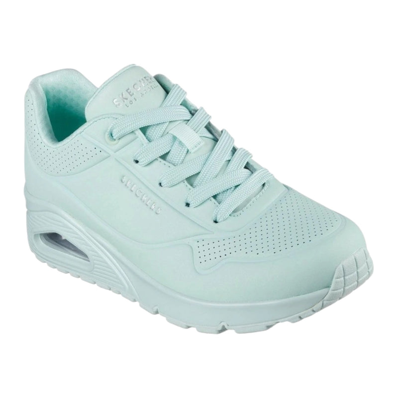 Womens Skechers Uno - Stand On Air Shoes Light Aqua