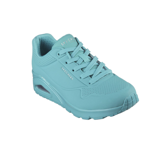 Womens Skechers Uno - Stand On Air Shoes Turquoise