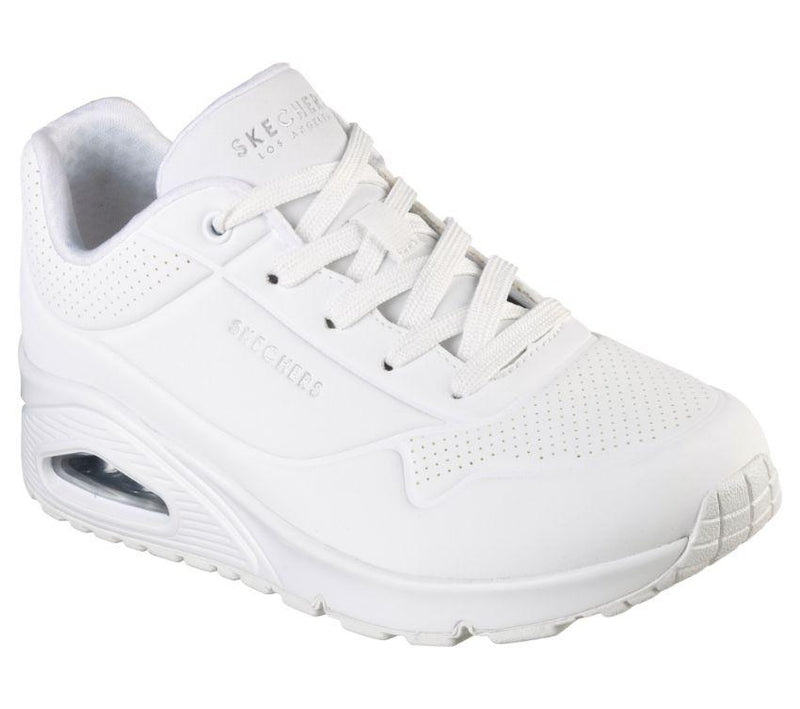 Womens Skechers Uno - Stand On Air Shoes White