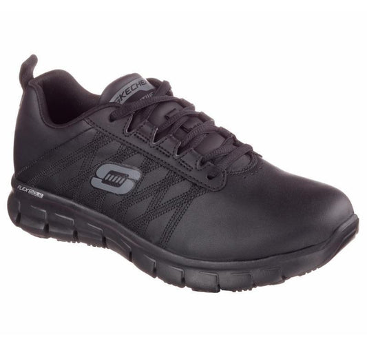 Womens Skechers Sure Track - Erath Wide Shoes Black