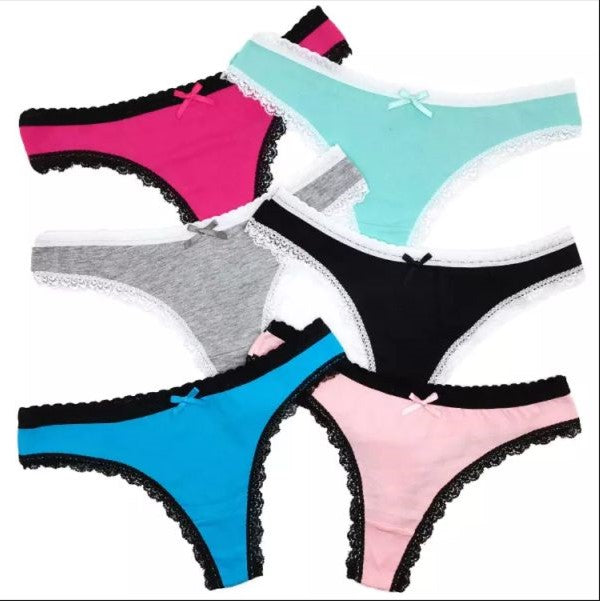 30 X Womens Sheer Spandex/Cotton Briefs  Assorted Colours Underwear Undies 87415