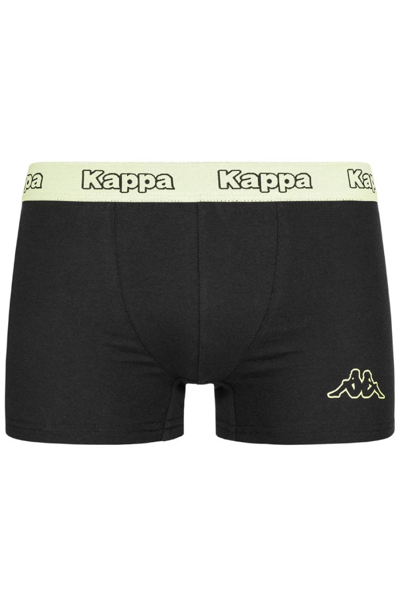 20 X Kappa Mens Black/Green Acid Boxer Shorts Comfy Trunks