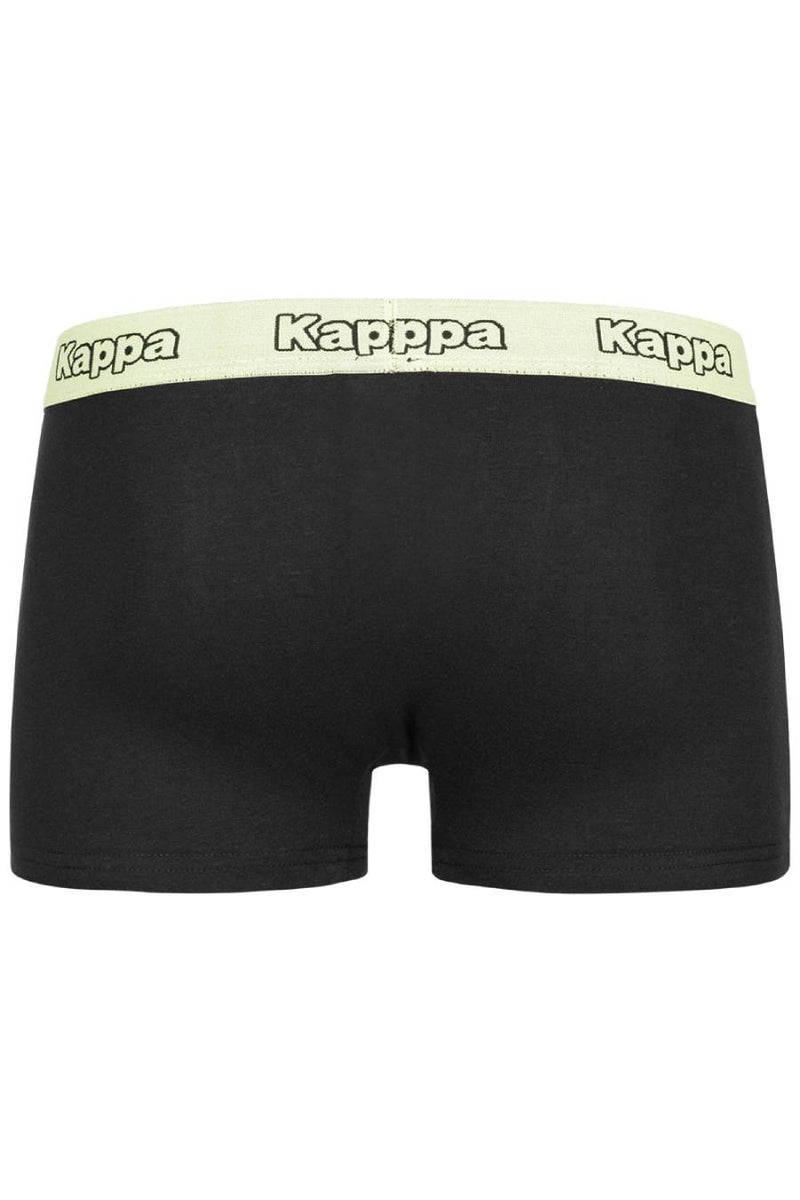 20 X Kappa Mens Black/Green Acid Boxer Shorts Comfy Trunks