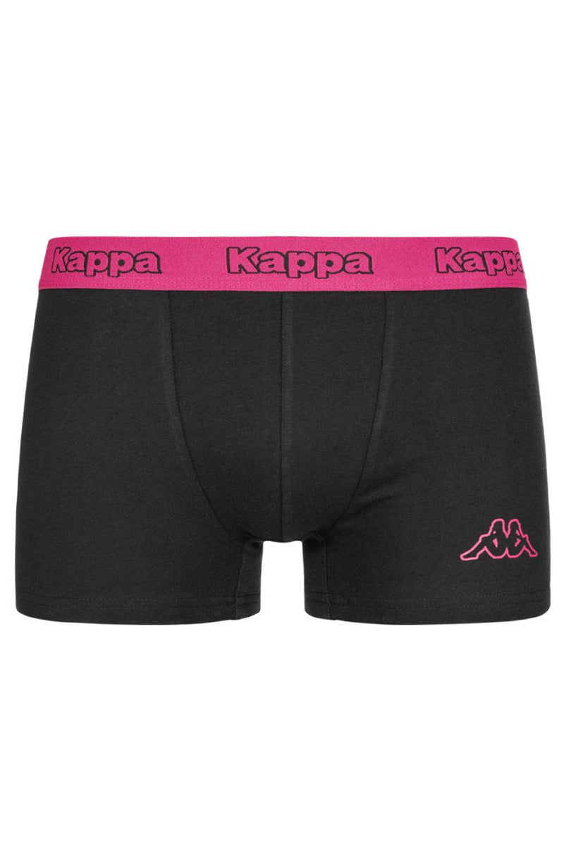 2 x Kappa Trunks Mens Black Boxers Underwear Trunk Boxer Shorts S M L Xl Xxl