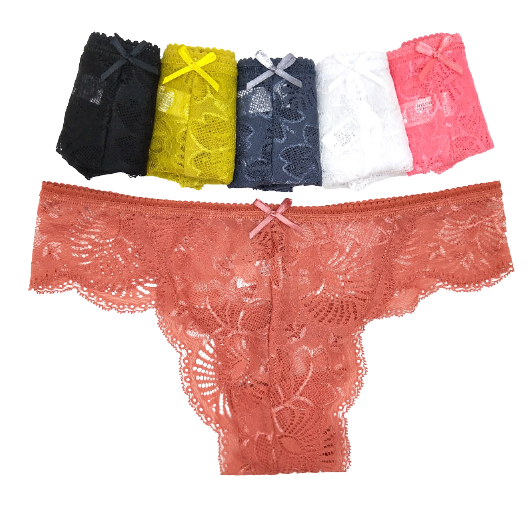 18 X Womens Lace Sexy Brazilian Briefs - Undies Coloured Solid Underwear Jocks