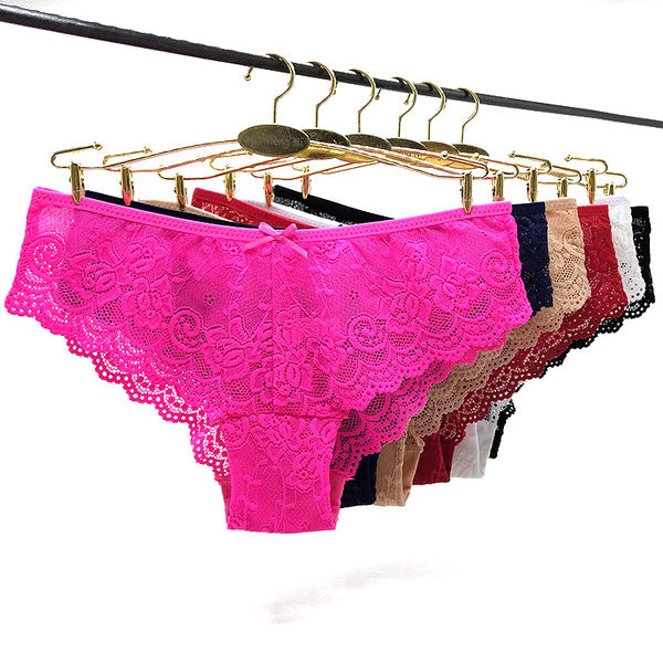 12 X Womens Sheer Nylon / Cotton Briefs - Assorted Underwear Undies 89428