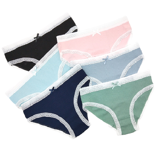 24 X Womens Cotton Ribbed Bikini Briefs - Undies Coloured Underwear Jocks