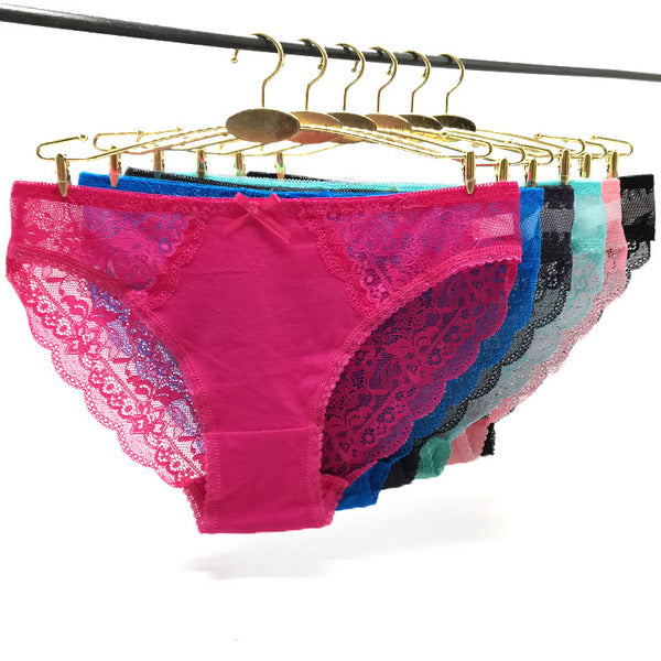 30 X Womens Sheer Spandex / Cotton Briefs - Colours Underwear Undies 89463