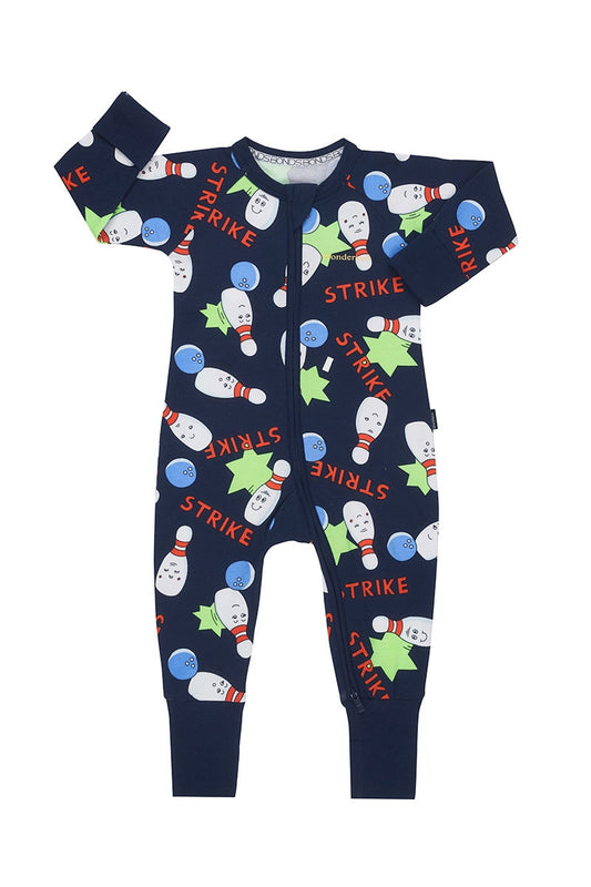 Unisex Kids Bonds Baby Zip Coverall Wondersuit Bowling