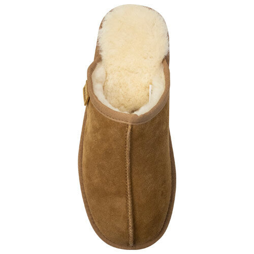 Mens Hush Puppies Loch Slippers Chestnut Suede