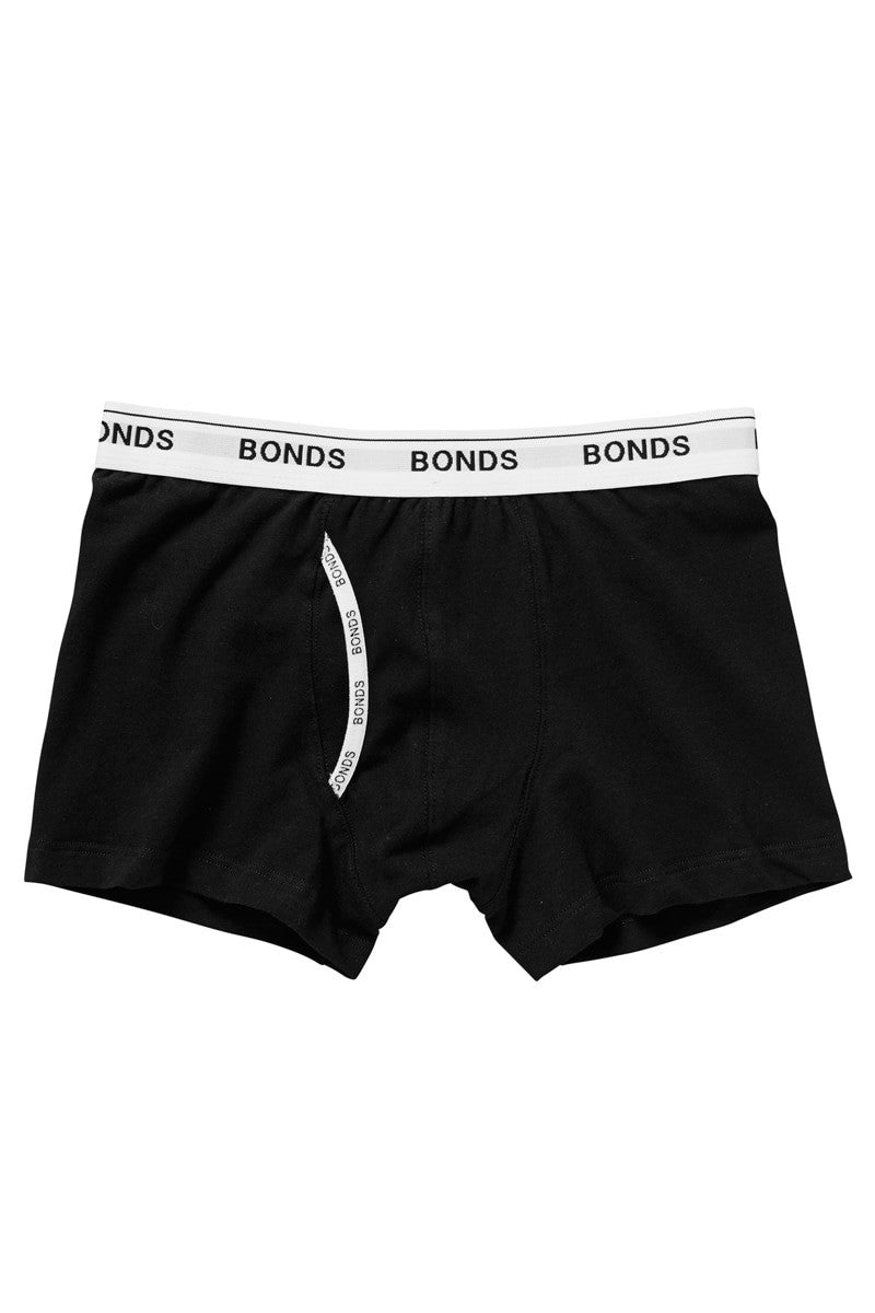 Bonds Boys Guyfront Trunk Underwear Trunks Boxers Shorts Boyleg Black Boy Blue