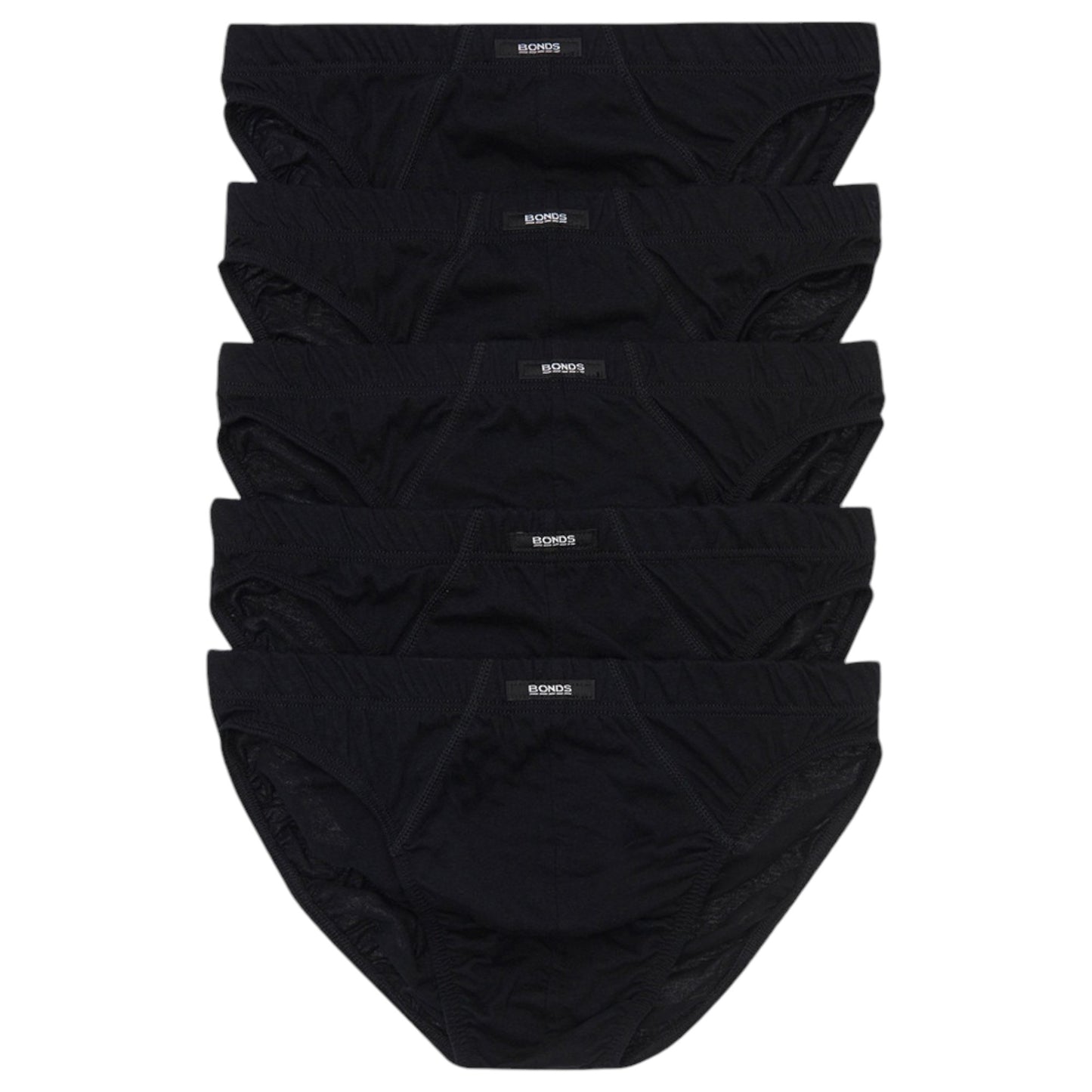 10 Pack Mens Bonds Action Briefs Underwear Black