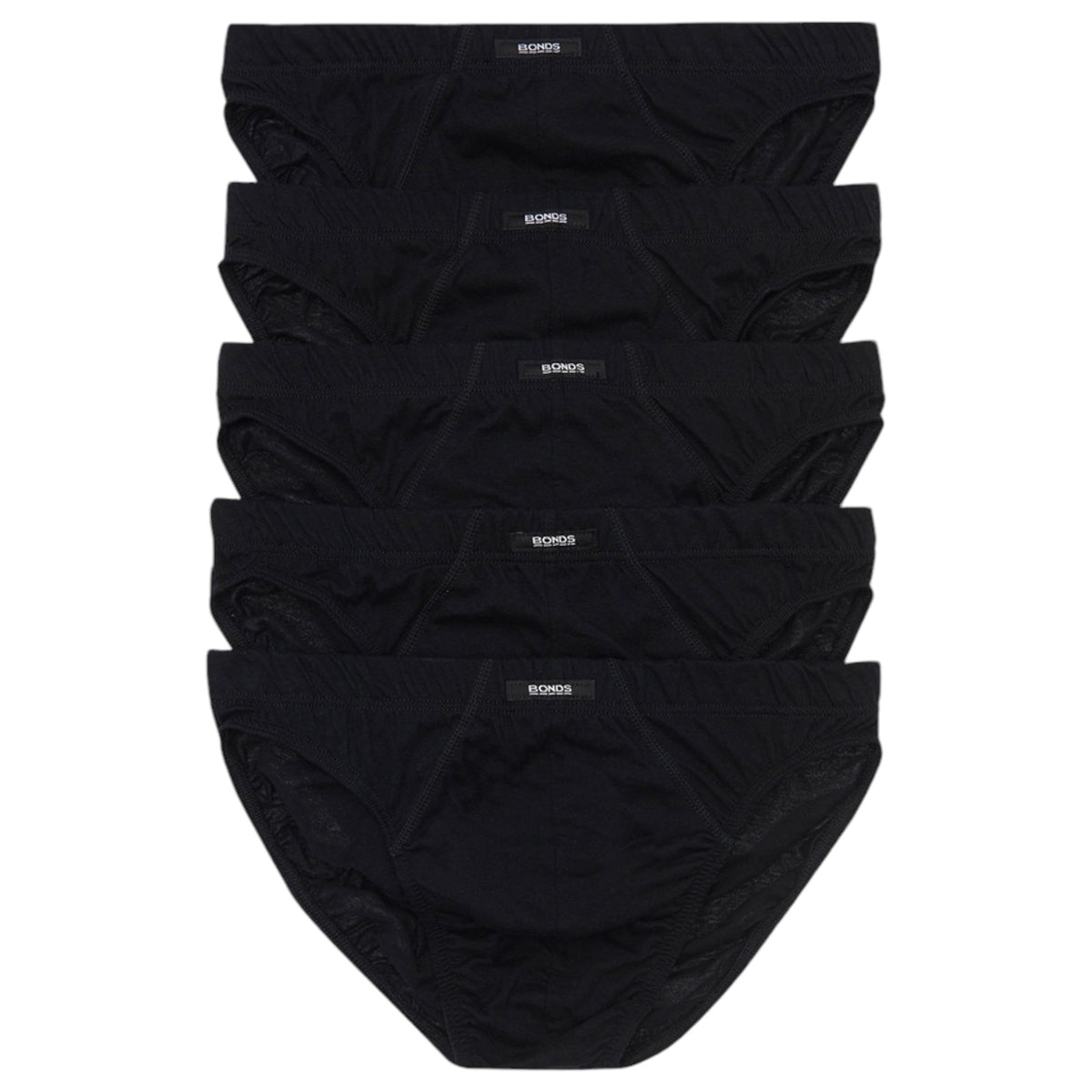 Mens Bonds Action Briefs Underwear Black