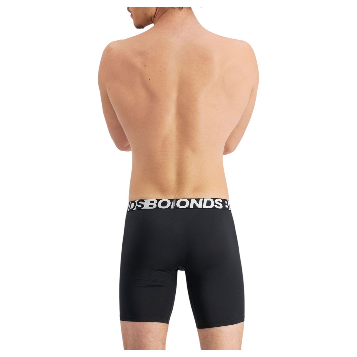 Mens Bonds Active Everyday Long Trunks Underwear Black