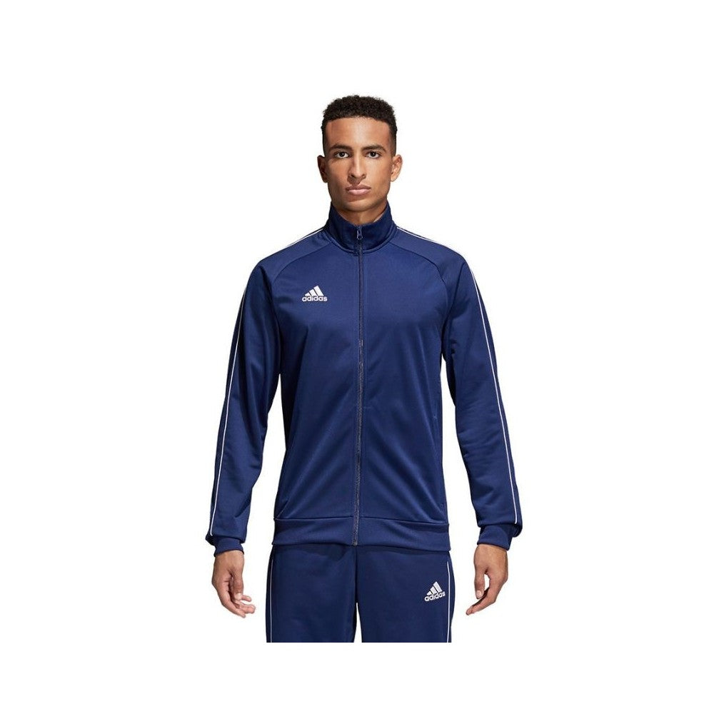 Mens Adidas Core 18 Pes Zip Up Jacket Dark Blue/ White