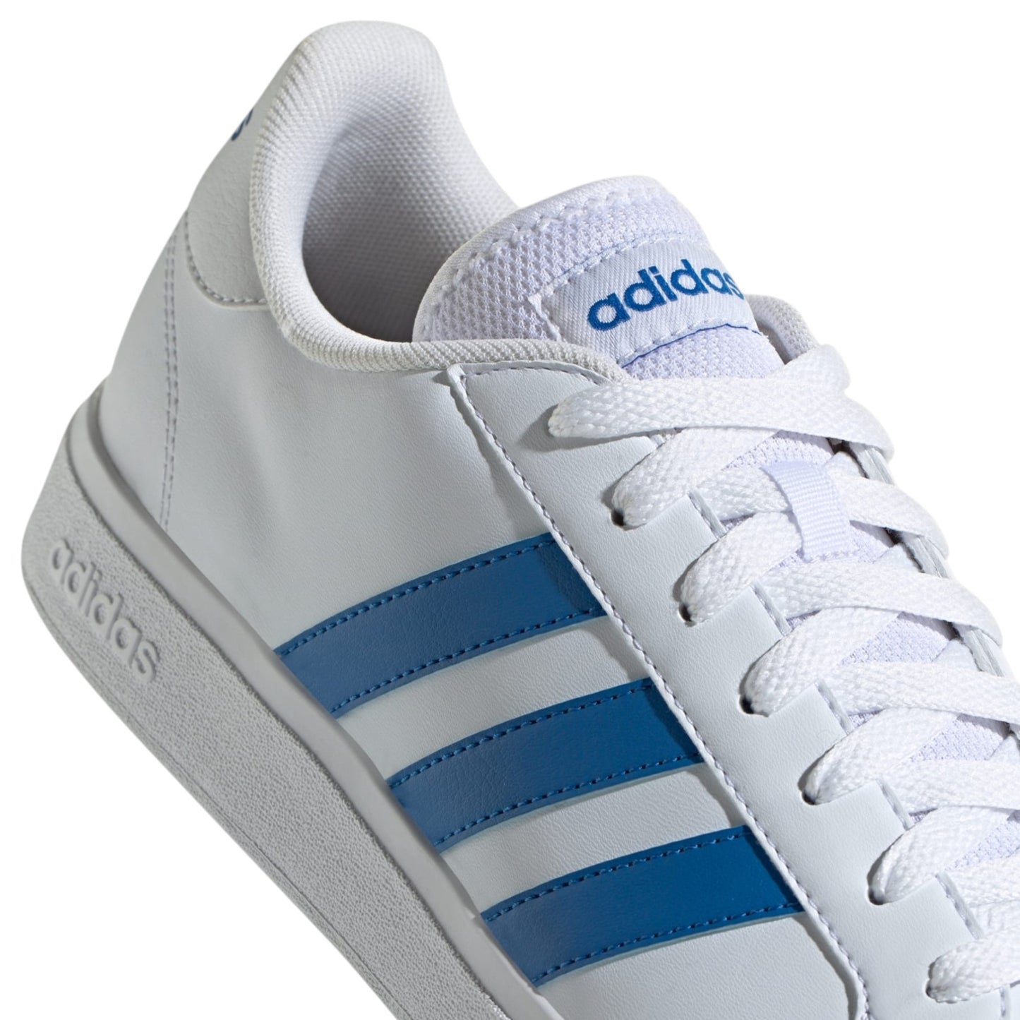 Mens Adidas Grand Court Base 2 Shoes White/Blue