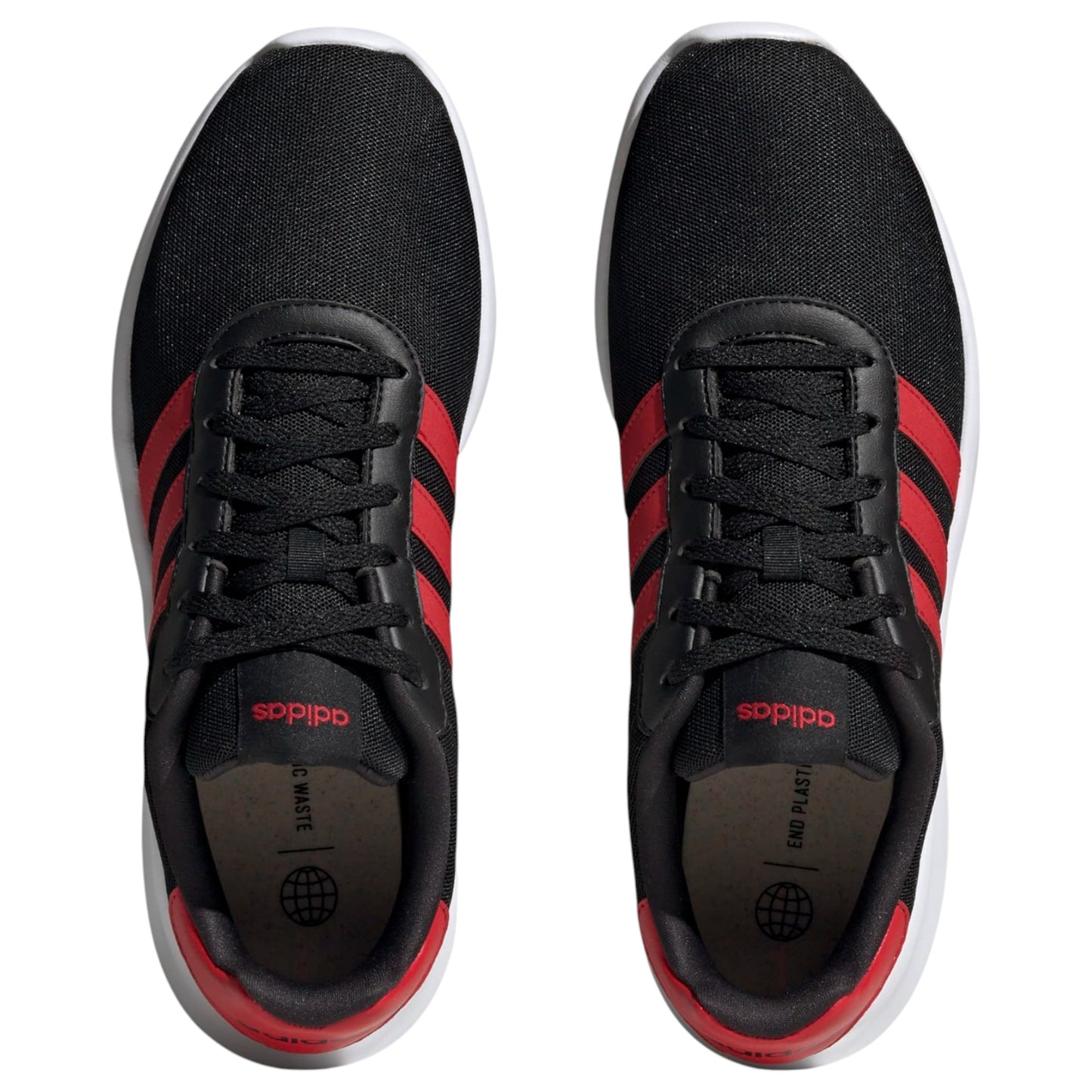 Mens Adidas Lite Racer 3.0 Shoes Black/Red