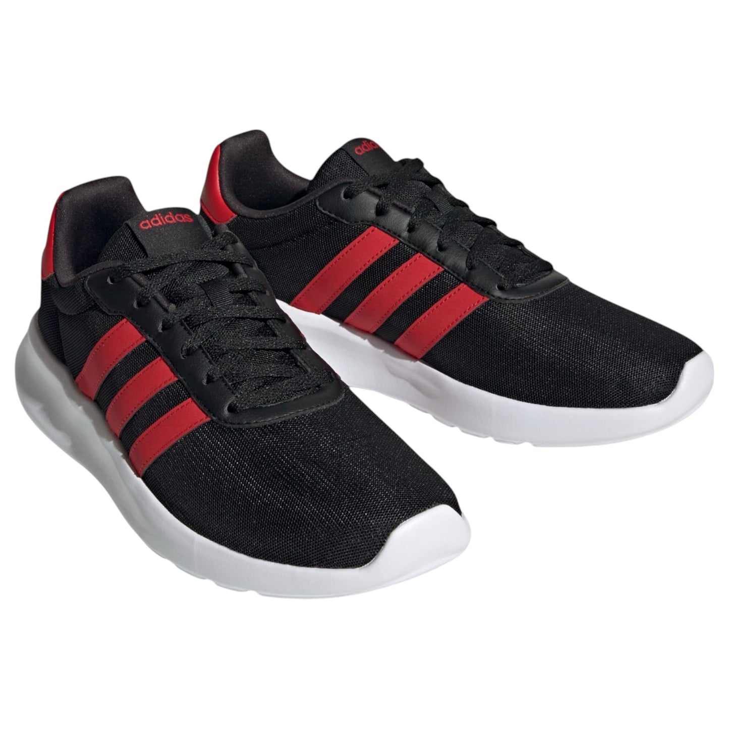 Mens Adidas Lite Racer 3.0 Shoes Black/Red