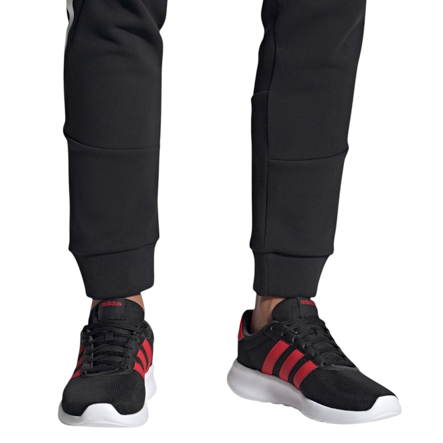 Mens Adidas Lite Racer 3.0 Shoes Black/Red