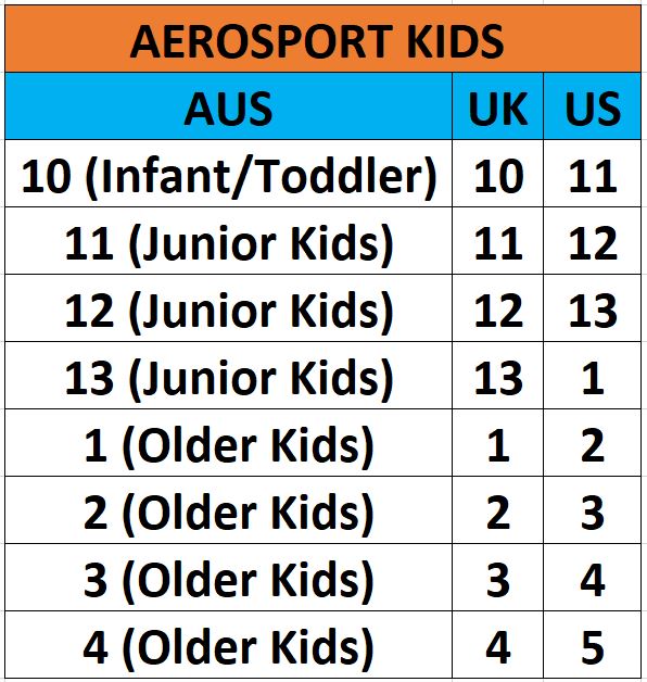 Kids Aerosport Strike Youth White Blue School Sneakers Trainers Runners Shoes