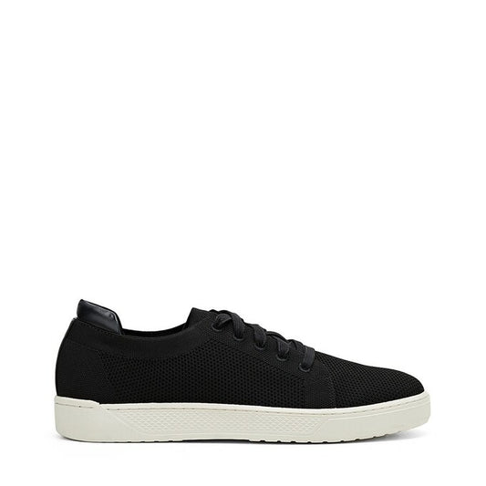 Mens Hush Puppies Allanby Shoes Black Flyknit