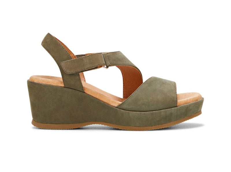 Womens Hush Puppies Antigua Sage Nubuck Sandals Casual Leather Shoes