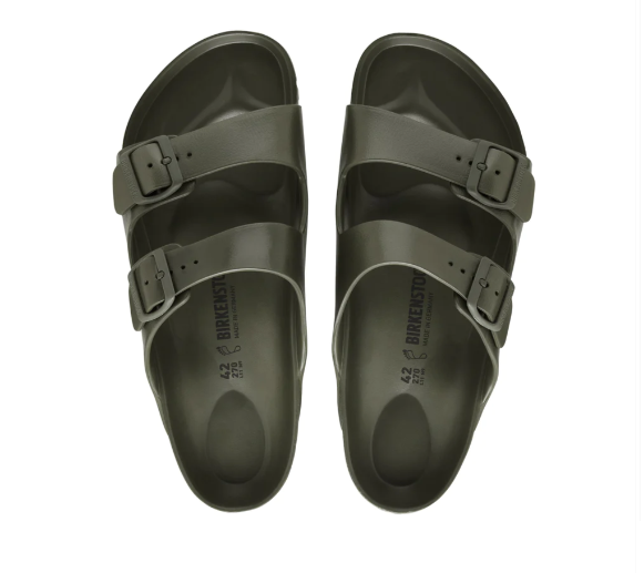 Mens Birkenstock Arizona Eva Sandals Khaki