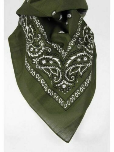 5 x Bandana Paisley Head Wrap 100% Cotton Neck Scarf