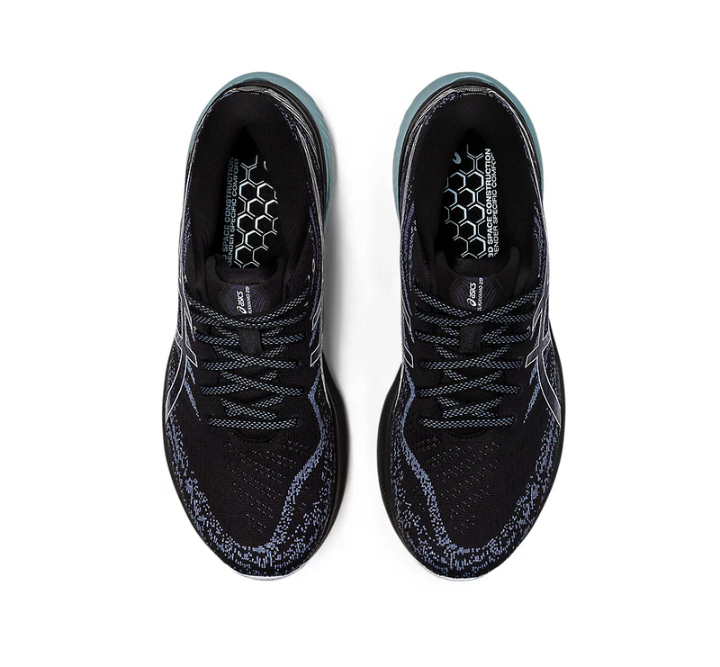 Mens Asics Gel-Kayano 29 Black/Sky Athletic Running Shoes