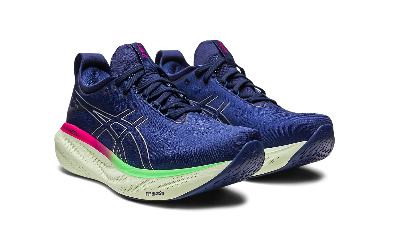 Womens Asics Gel-Nimbus 25 Shoes Indigo Blue/Pure Silver