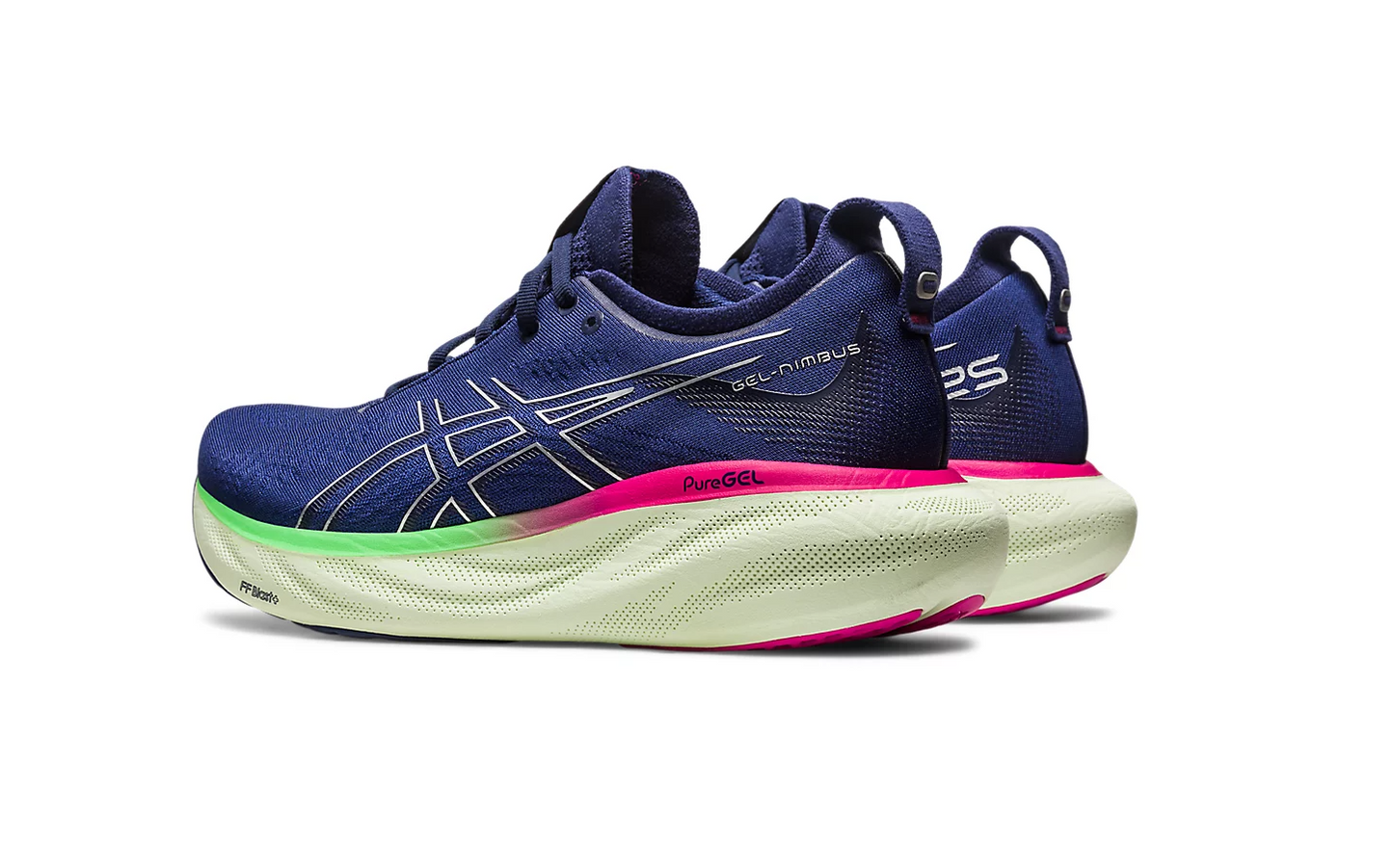 Womens Asics Gel-Nimbus 25 Shoes Indigo Blue/Pure Silver