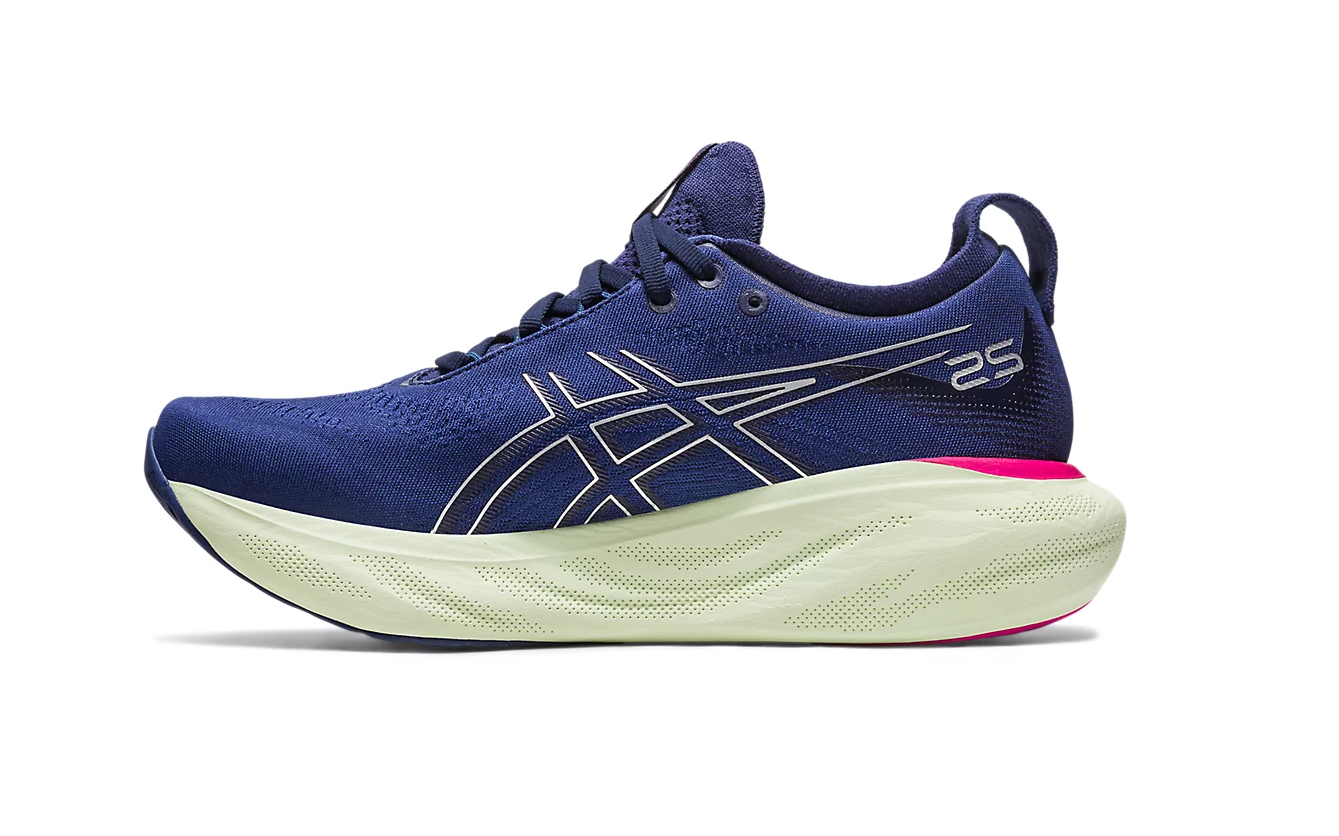 Womens Asics Gel-Nimbus 25 Shoes Indigo Blue/Pure Silver