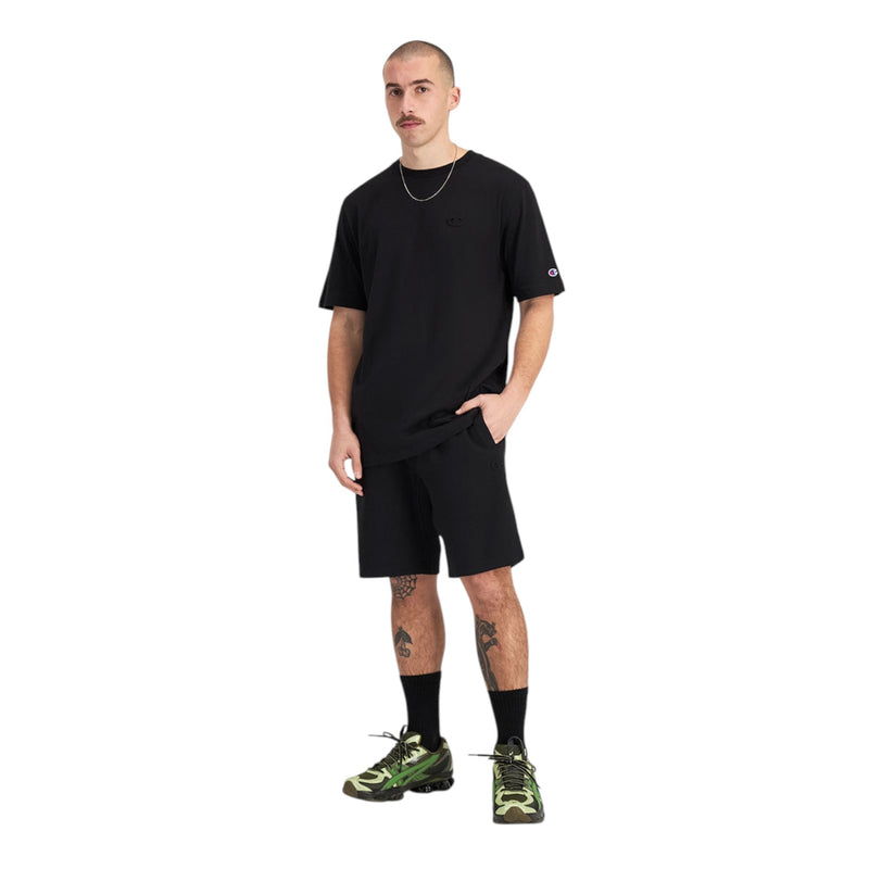 Mens Champion Legacy Tech Black Shorts