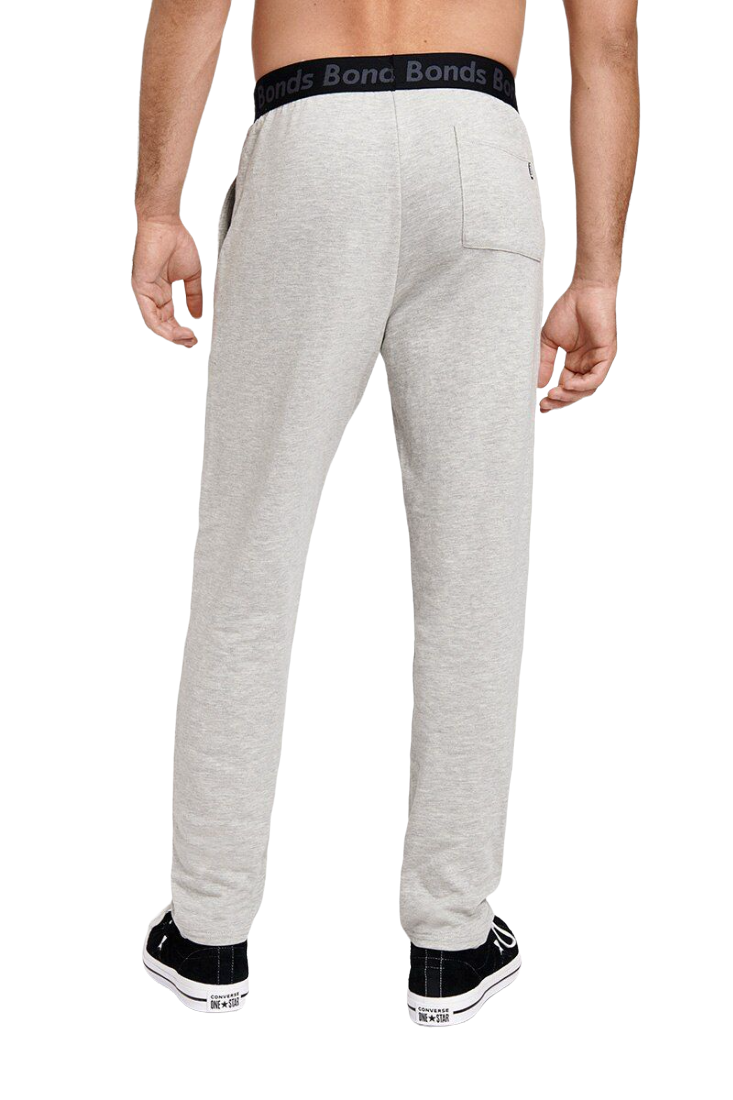 Mens Bonds Essentials Straight Trackies Shadow Marle