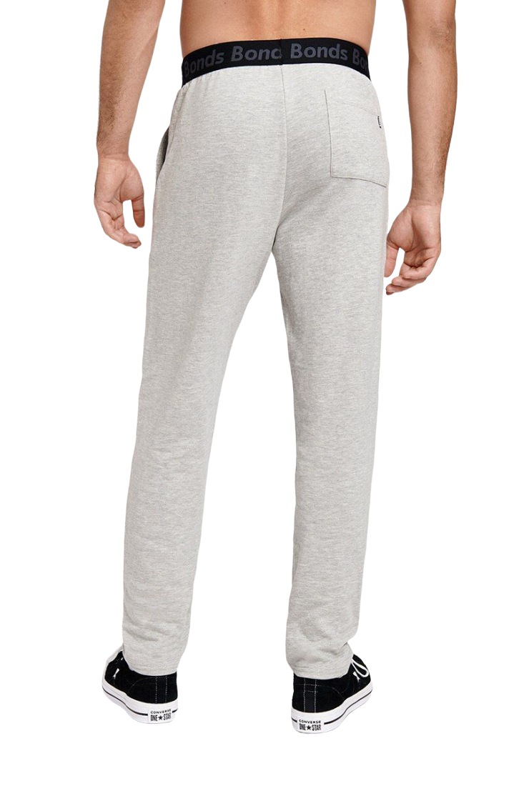 Bonds Mens Essentials Straight Trackie Trackpant Grey Marle