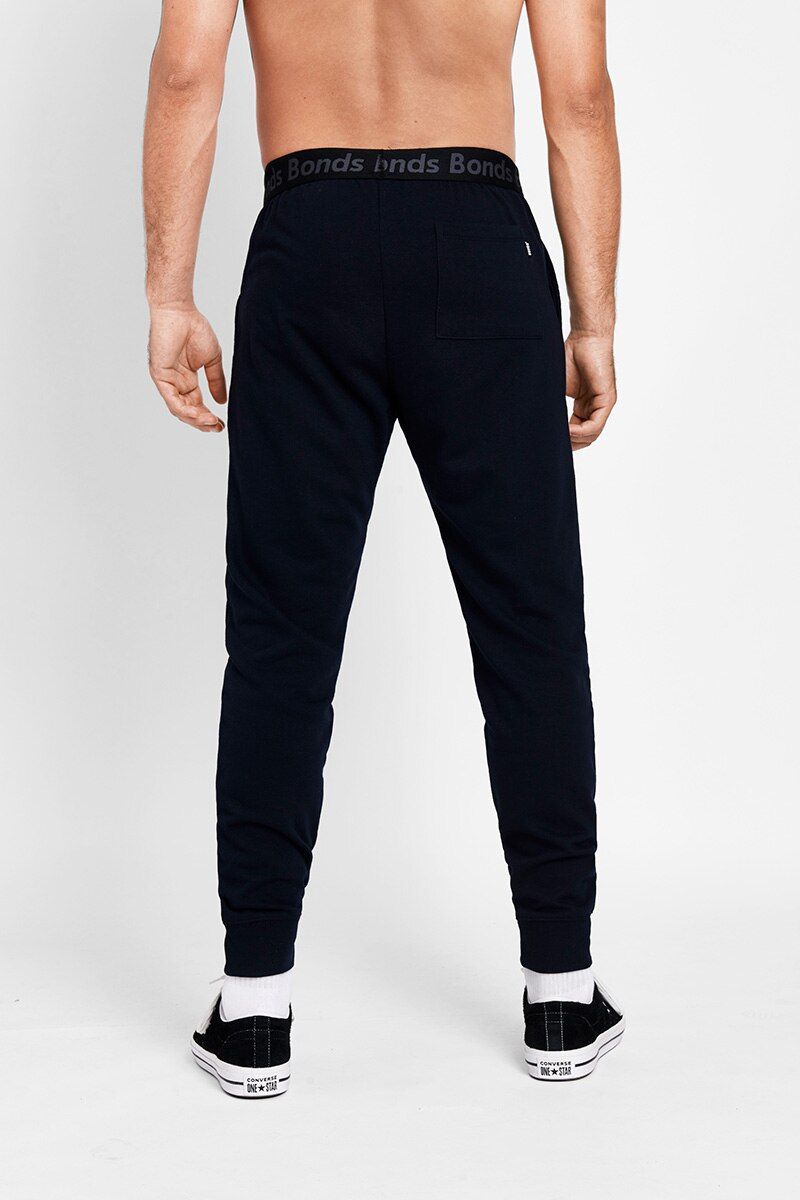 5 x Bonds Mens Essentials Skinny Trackie Trackpant Navy