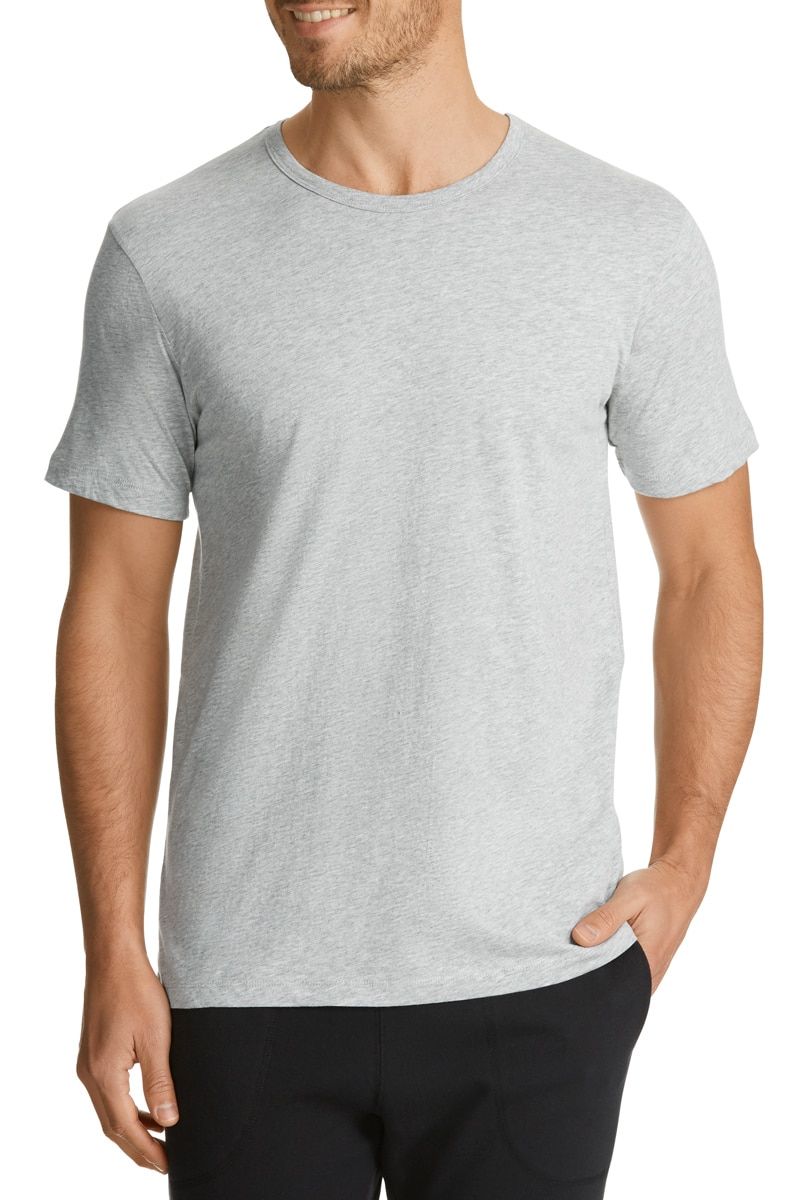 5 x Bonds Mens Basic Crew Tee T-Shirt Top Short Sleeve Grey