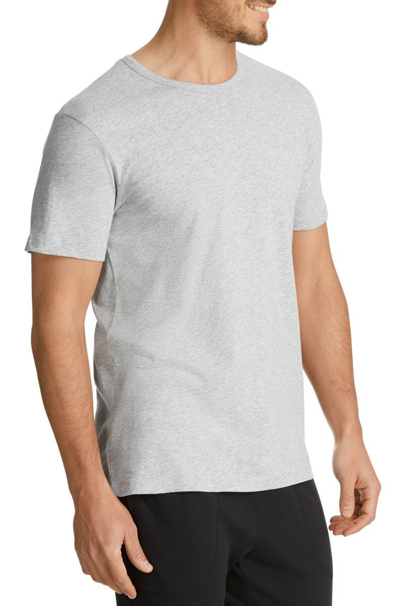 2 x Bonds Mens Basic Crew Tee T-Shirt Top Short Sleeve Grey