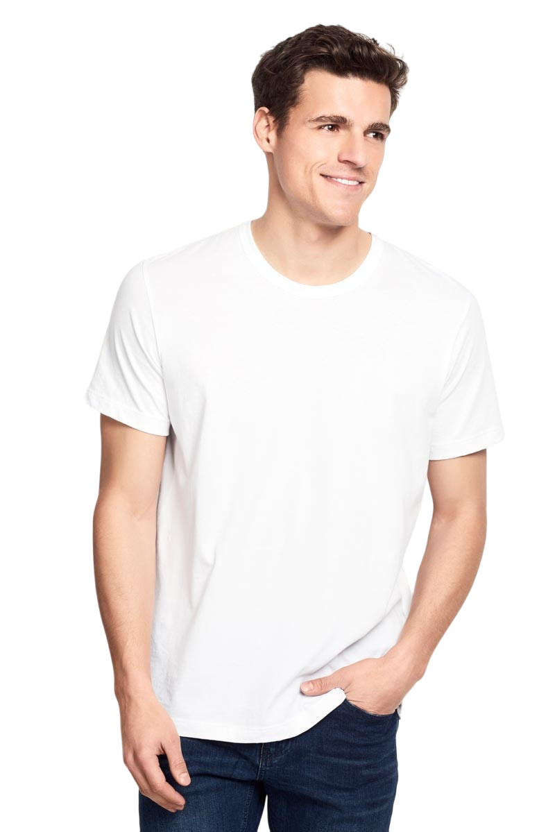 Bonds Mens Basic Crew Tee T-Shirt Top Short Sleeve White