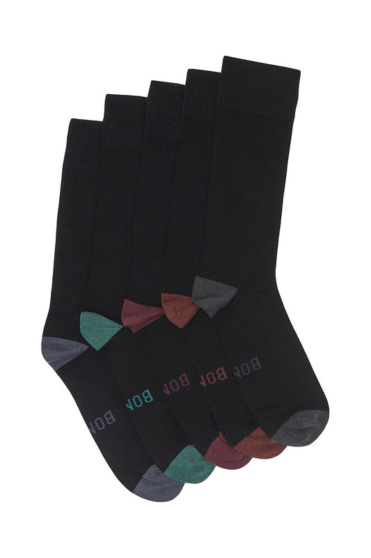 10 Pack Mens Bonds Business Bamboo Crew Socks Black