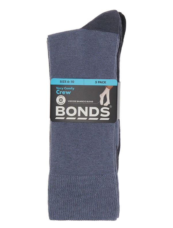 15 Pairs X Mens Bonds Business Crew Multi Bamboo Socks