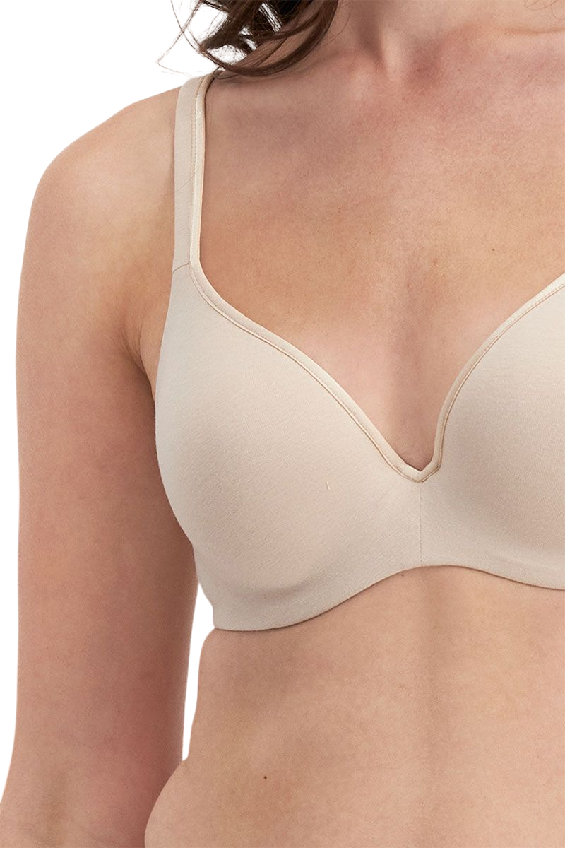 Berlei Barely There Cotton Contour Bra - Black White Soft Powder