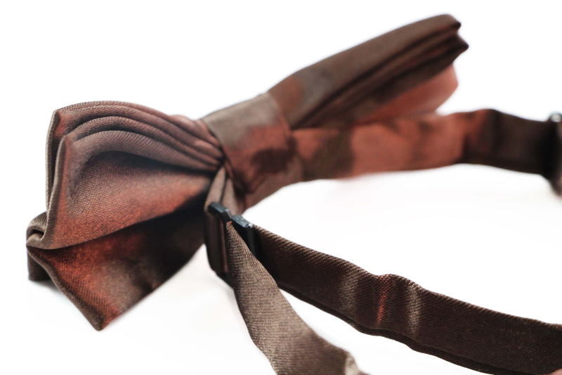 Boys Brown Plain Bow Tie