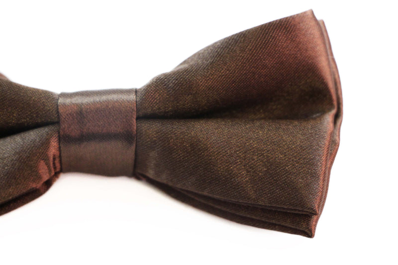 Boys Brown Plain Bow Tie