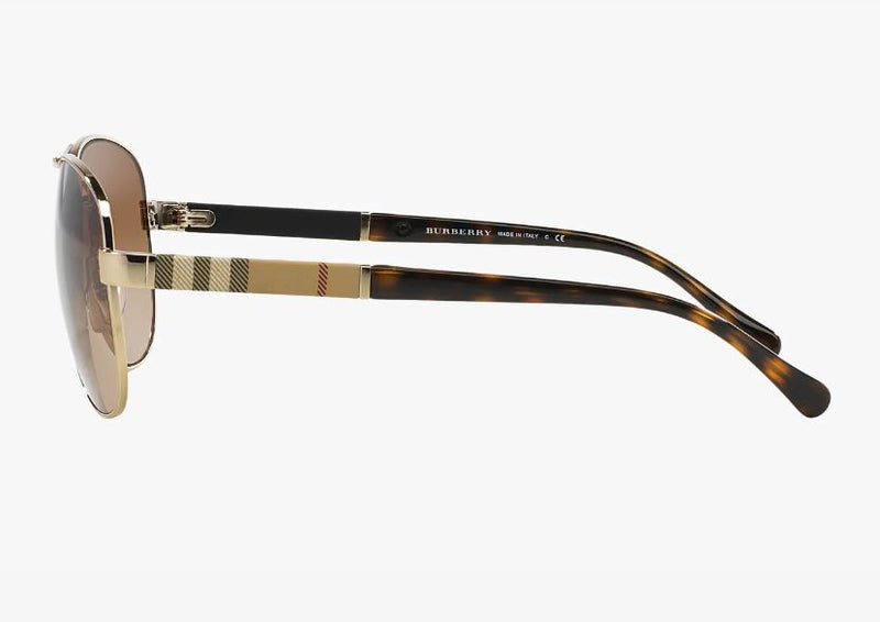 Womens Burberry Sunglasses Be3080 Light Gold Sunnies