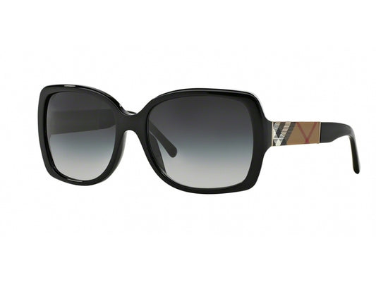Womens Burberry BE4160 Sunglasses Black /Grey Gradient