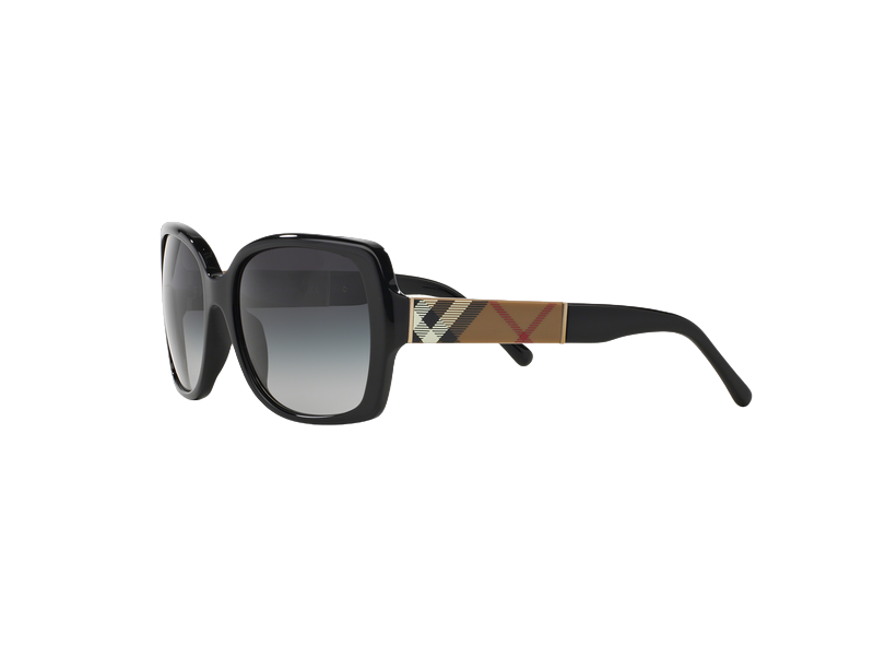 Womens Burberry BE4160 Sunglasses Black /Grey Gradient