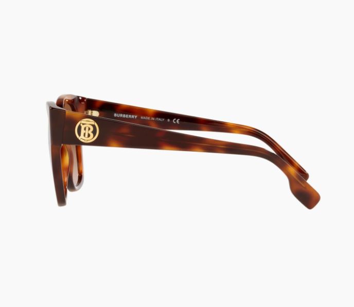 Womens Burberry Sunglasses Ruth Be4345 Light Havana/Brown Gradient Gradient Sunnies