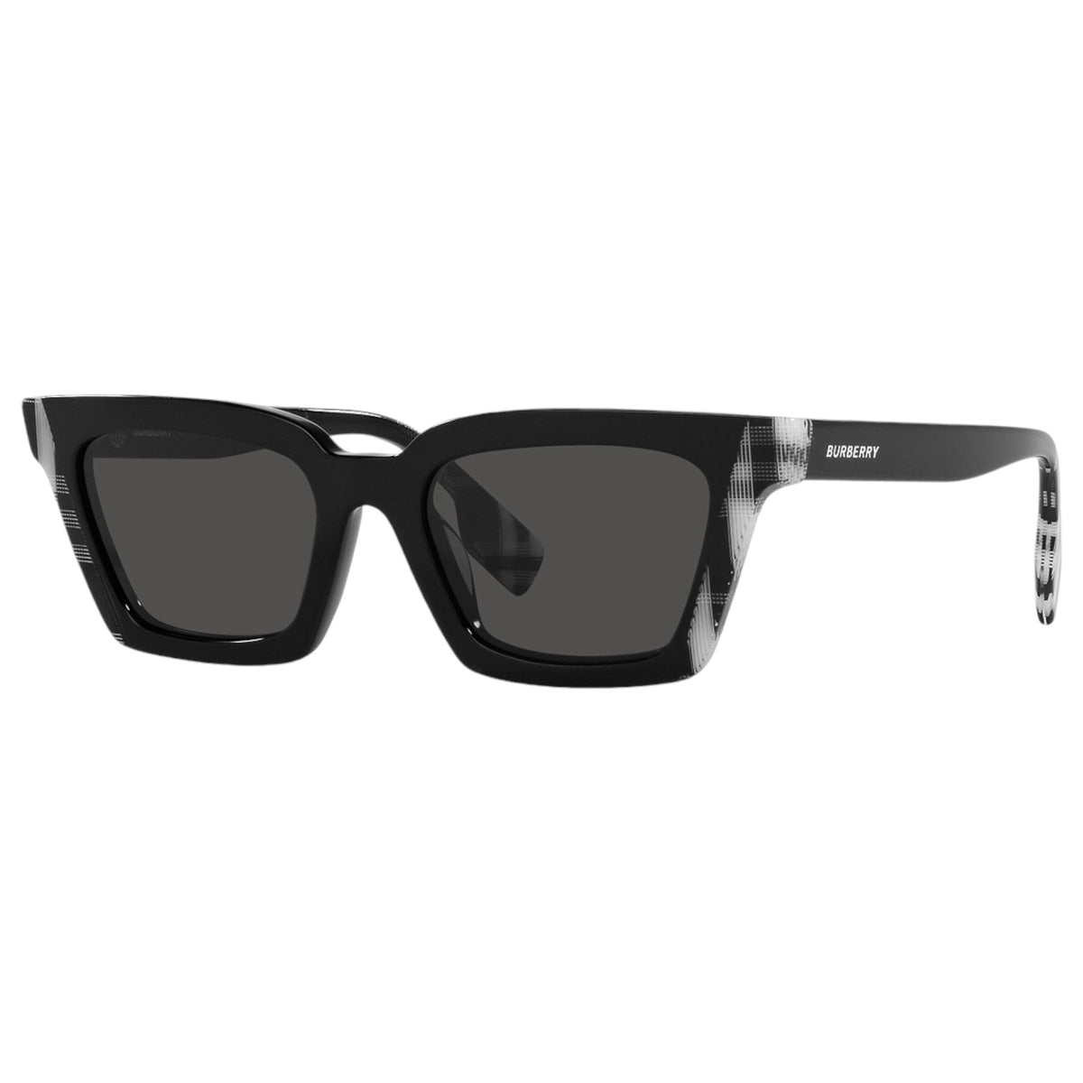 Womens Burberry Briar BE4392U Sunglasses Black/White Check