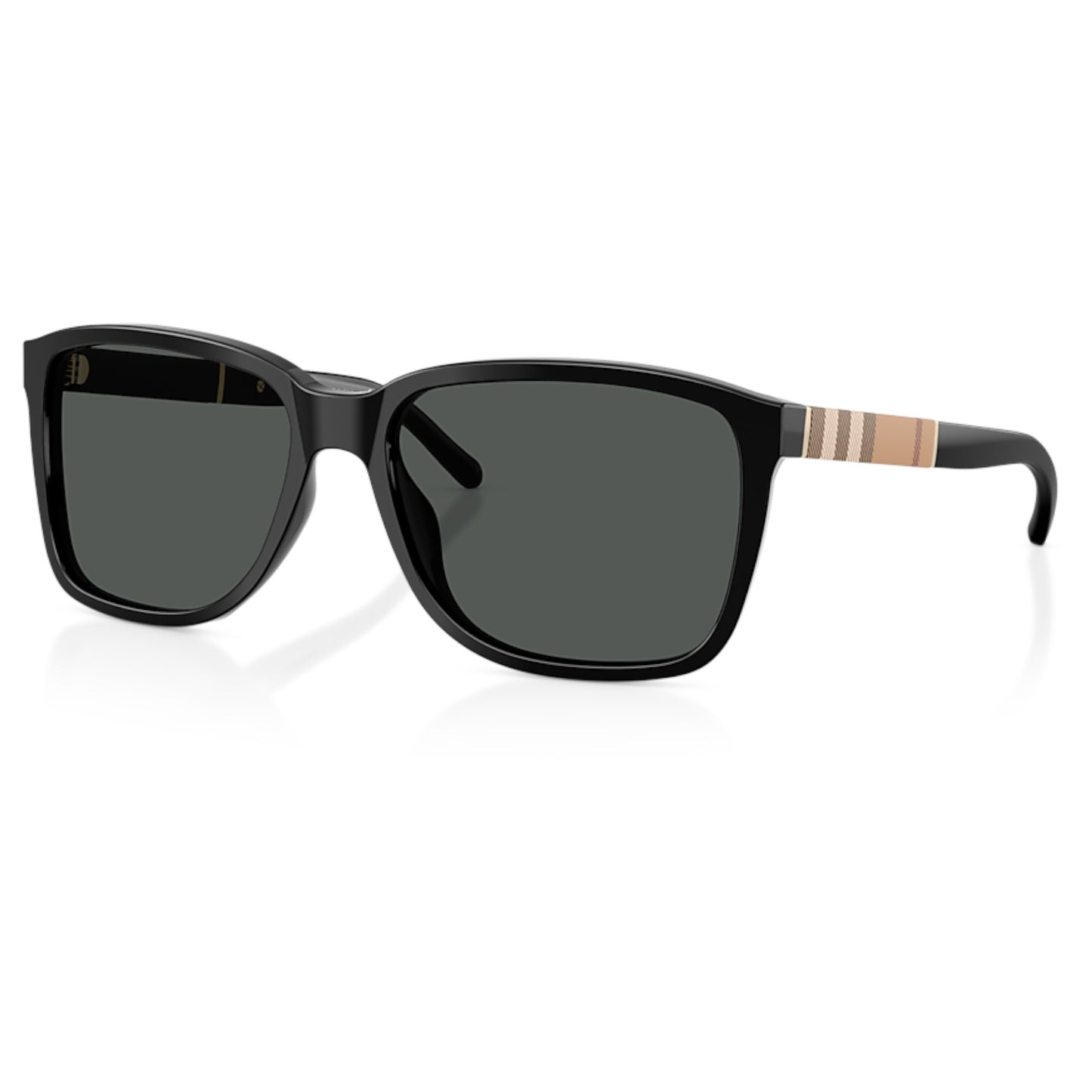 Men Burberry Be4181 300187 Black Square Grey Sunglasses